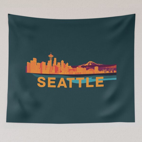 Item preview, Abstract Seattle Cityscape designed and sold by SkySlate.