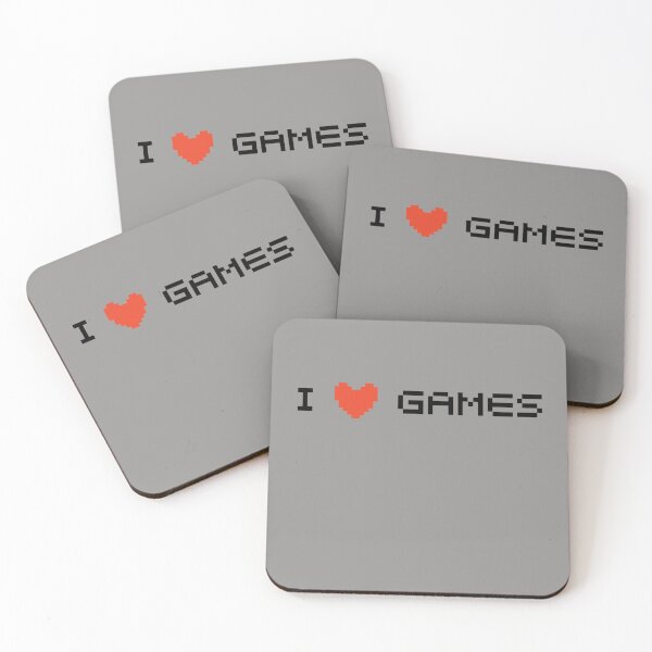Item preview, I Love Gaming - Saying Quote Black Gaming Funny Simple Red Love Heart designed and sold by WearWolfDesigns.