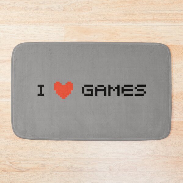 Item preview, I Love Gaming - Saying Quote Black Gaming Funny Simple Red Love Heart designed and sold by WearWolfDesigns.