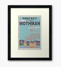 Protect Your Local Mothman Framed Print