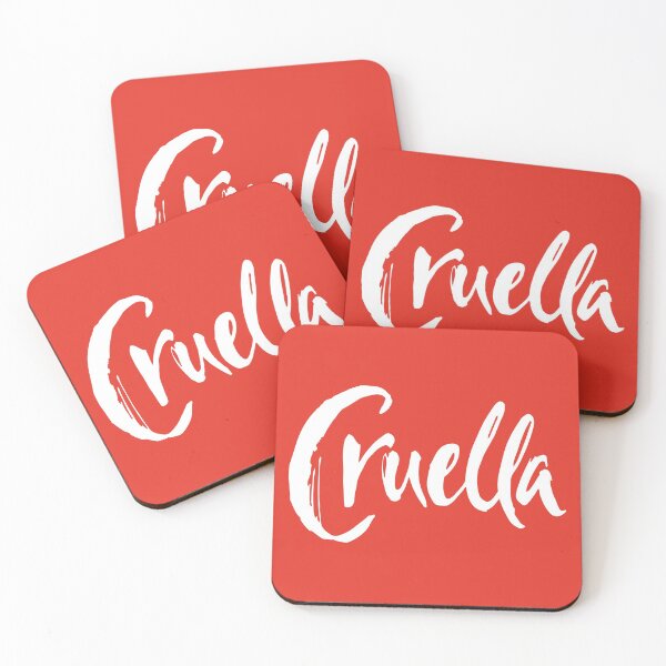 Item preview, Cruella de Vil in white on red designed and sold by kpifer.
