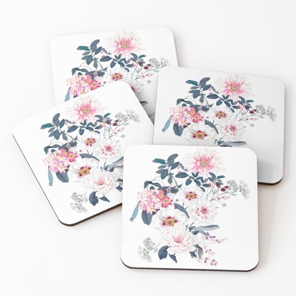 Item preview, Copy of Vintage Beauty Florals on White designed and sold by meggydesigns.