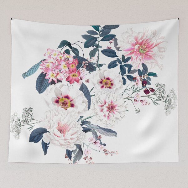 Item preview, Copy of Vintage Beauty Florals on White designed and sold by meggydesigns.