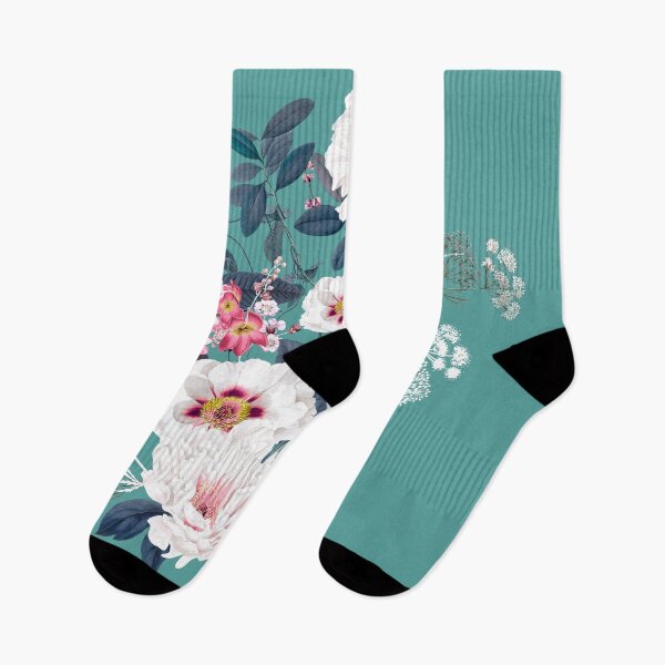 Artikelvorschau, Vintage Beauty Florals on Teal entworfen und verkauft von meggydesigns.