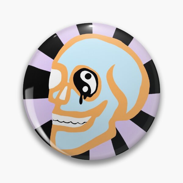 Item preview, yinyang skull designed and sold by Nina Jal.