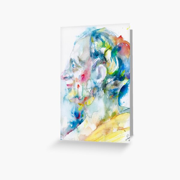 Item preview, MONTESQUIEU watercolor portrait designed and sold by lautir.