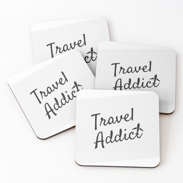 Item preview, Travel Addict Airplane Typography designed and sold by Getawayly.