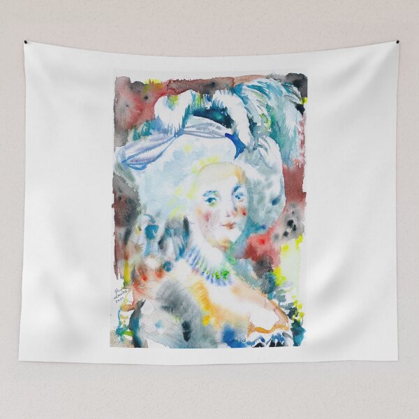 Item preview, MARIE ANTOINETTE watercolor portrait designed and sold by lautir.