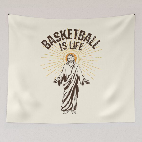 Item preview, Basketball is life - Jesus Graphic designed and sold by Luhmdesign.