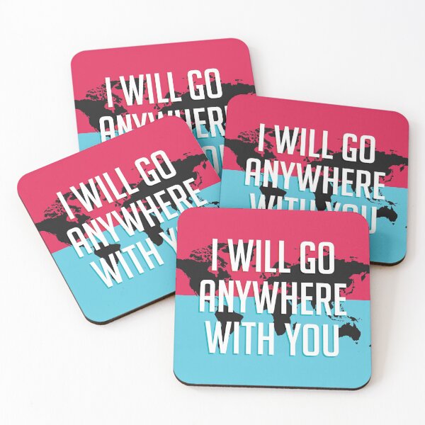 Item preview, I Will Go Anywhere With You Colorful Travel Map Inspiration designed and sold by Getawayly.