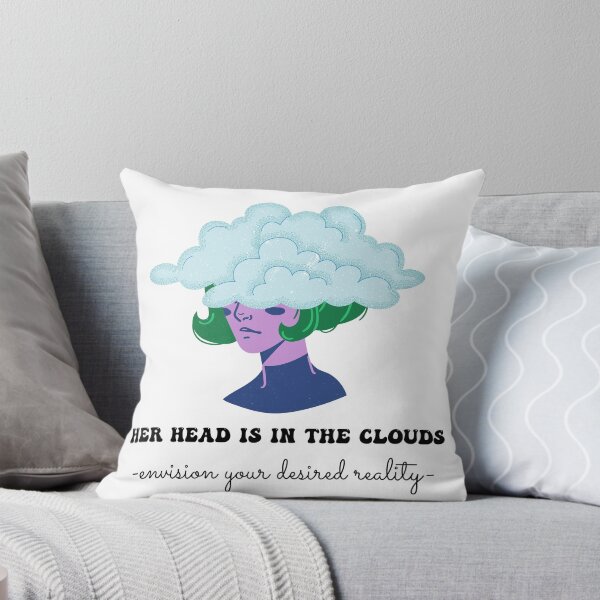 Item preview, Head In The Clouds Manifestation Quote designed and sold by Natasha Rolfe.