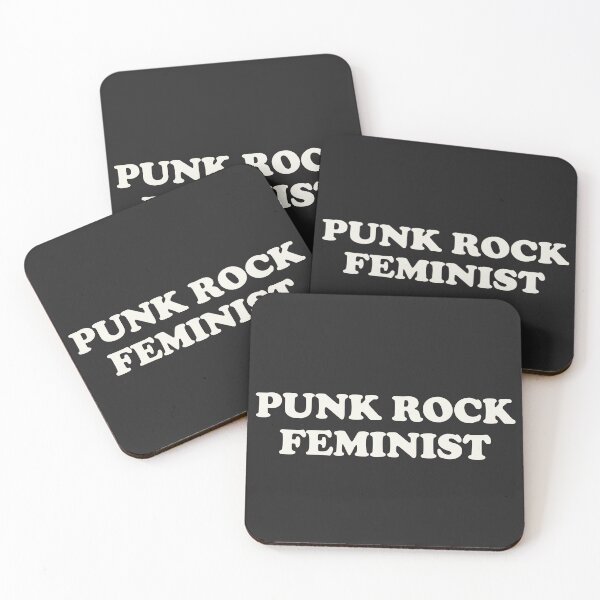 Item preview, Punk Rock Feminist (White / Black) designed and sold by Africanism.