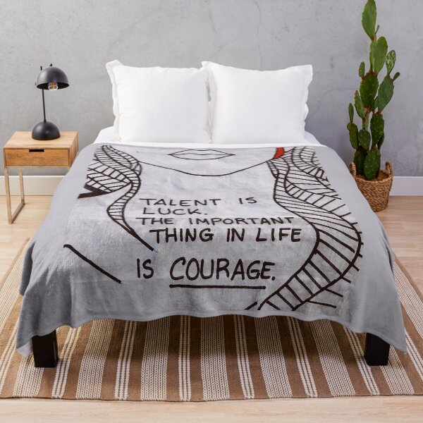 Item preview, Talent Is Luck. The Important Thing In Life Is Courage. designed and sold by Sahil Belurkar.