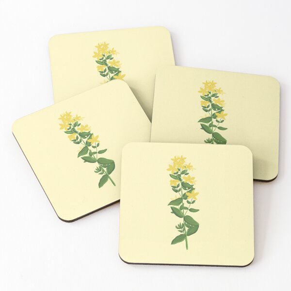 Item preview, St. John's wort botanical drawing designed and sold by Luaillustration.