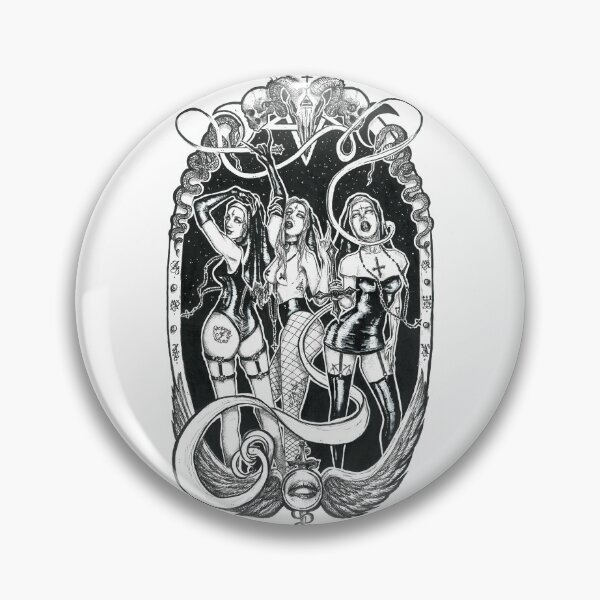 Item preview, Master's Mistresses, latex sisters, sinister nuns, evil nuns, satan slaves, occult art, devil lovers, gothic aesthetic, dark art, vintage witches, bdsm girls, sexy vamp, retro art designed and sold by SSINAMOON.