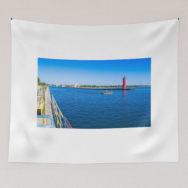 Item preview, Kenosha Harbor and Lighthouse, Wisconsin designed and sold by StevenRalserPhoto.