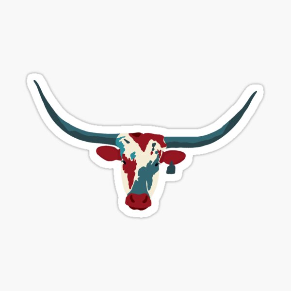 Longhorns and Liberty Sticker