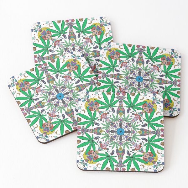 Item preview, Intergalactic Weed Mandala  designed and sold by SquirrelPants87.