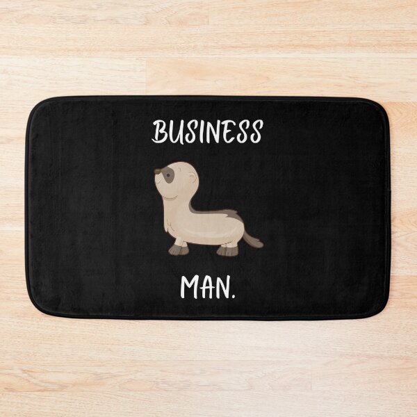 Item preview, Cute ferret joke.  “Business man.”  (A group of ferrets is called a “business”.) designed and sold by Cosmic-Ferret.