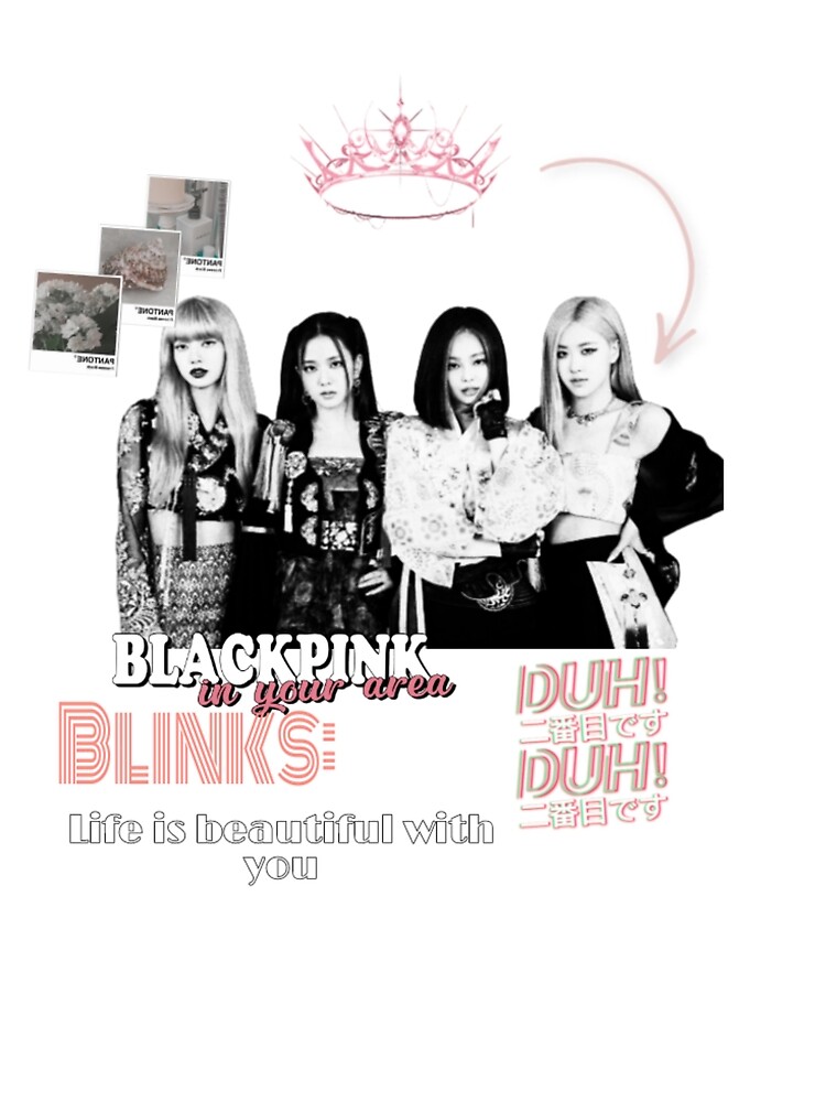 Schwarz-Rosa BlackPink Poster