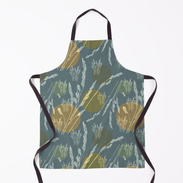 Item preview, Grasses and circles in grey-blue designed and sold by Breurs.