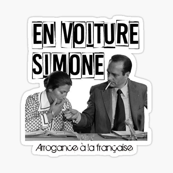 En voiture Simone Sticker