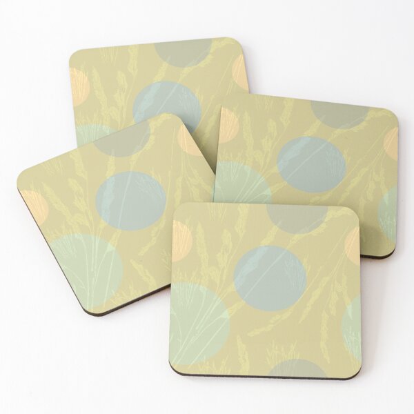 Item preview, Grasses and circles in yellow designed and sold by Breurs.