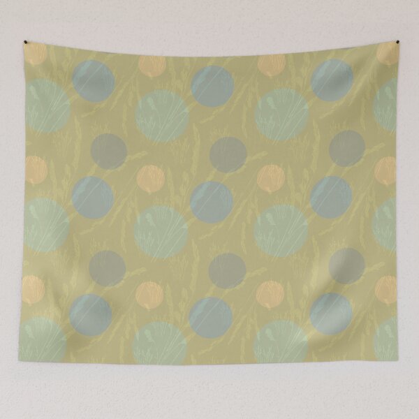 Item preview, Grasses and circles in yellow designed and sold by Breurs.