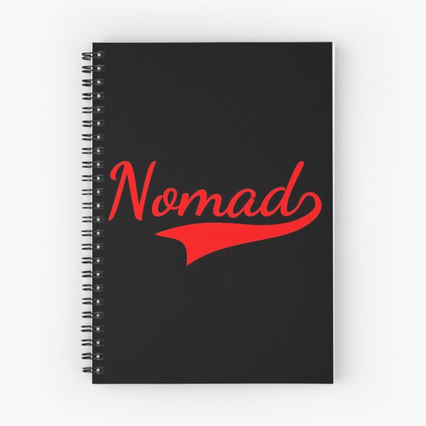 Item preview, Classic Retro Nomad Red swish tail design - Dark mode edition designed and sold by Deegital18.