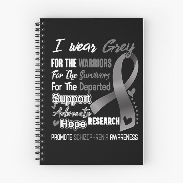 Item preview, I Wear Grey For The Warriors Promote Schizophrenia Awareness designed and sold by hvoid41.
