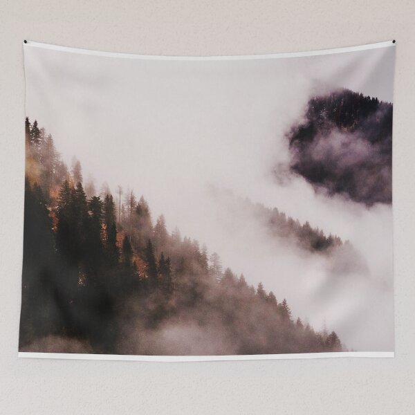 Item preview, Abstract Foggy Autumn Mountains designed and sold by BioDigital-Jazz.