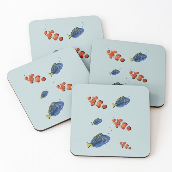 Item preview, Clownfish & BlueTang fish designed and sold by ColorSplendor.