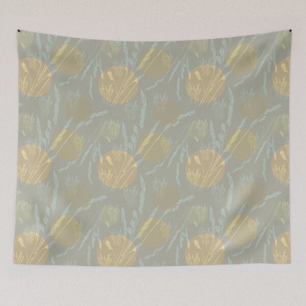 Item preview, Grasses and circles in beige designed and sold by Breurs.