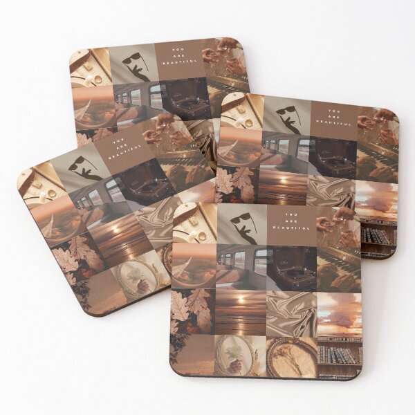 Item preview, Brown Aesthetic Collage designed and sold by ViviChill.