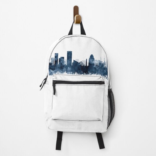 Item preview, Baltimore Skyline Watercolor Navy Blue by Zouzounio Art designed and sold by zouzounioart.