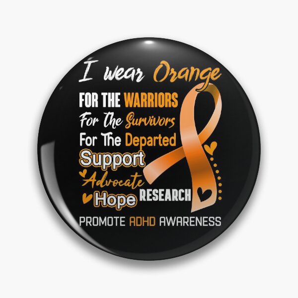 Item preview, I Wear Orange For The Warriors Promote ADHD Awareness designed and sold by hvoid41.