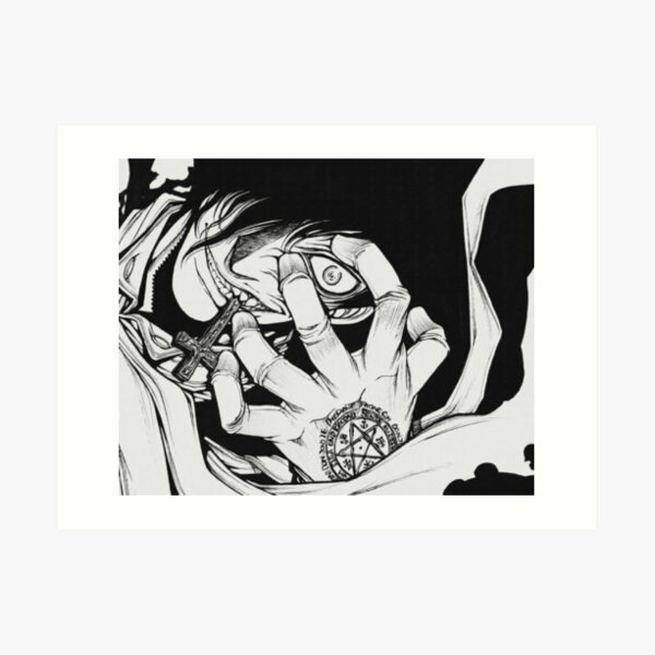 Alucard Hellsing Ultimate Art Print By Molliestar13 Redbubble