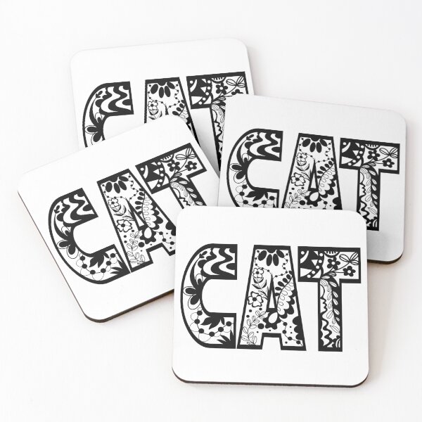 Item preview, Cat text, Zentangle Letters, Lettering  designed and sold by kMariaART.