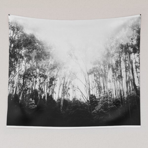 Item preview, Abstract Black and White Misty Forest designed and sold by BioDigital-Jazz.