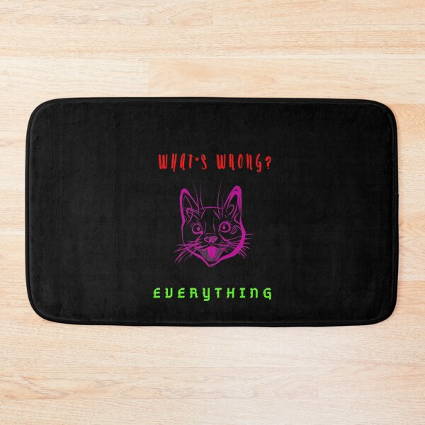 Item preview, What's Wrong? Everything, Phone Cases, Funny quote cat design for iPhone case  designed and sold by FERHOUD.