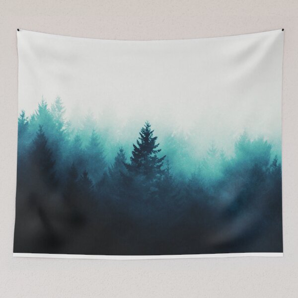 Item preview, Foggy Blue Twilight Forest designed and sold by BioDigital-Jazz.
