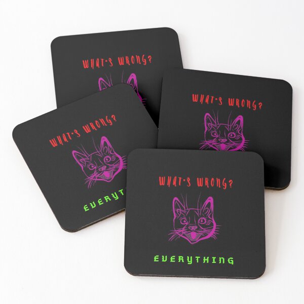 Item preview, What's Wrong? Everything, Phone Cases, Funny quote cat design for iPhone case  designed and sold by FERHOUD.