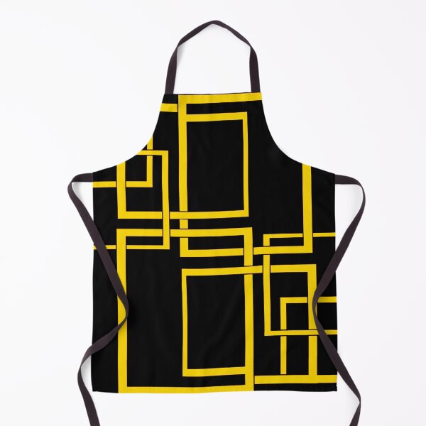 Aperçu de l'œuvre Formes noires et jaunes créée et vendue par wiwiart.