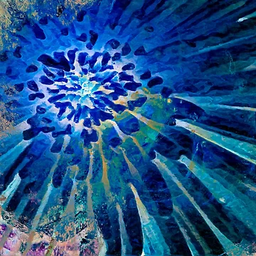 Artwork thumbnail, Blue Rays by EdwardMonet