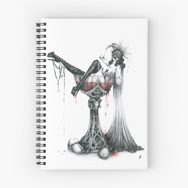 Artikelvorschau, Bloody Dita, Dame im Martiniglas, Blutiges Getränk, BDSM-Mädchen in Gothic-Tasse, Gothic-Ästhetik, Goth-Girl, Dart-Art, Vintage-Hexe, Sexy Vamp entworfen und verkauft von SSINAMOON.