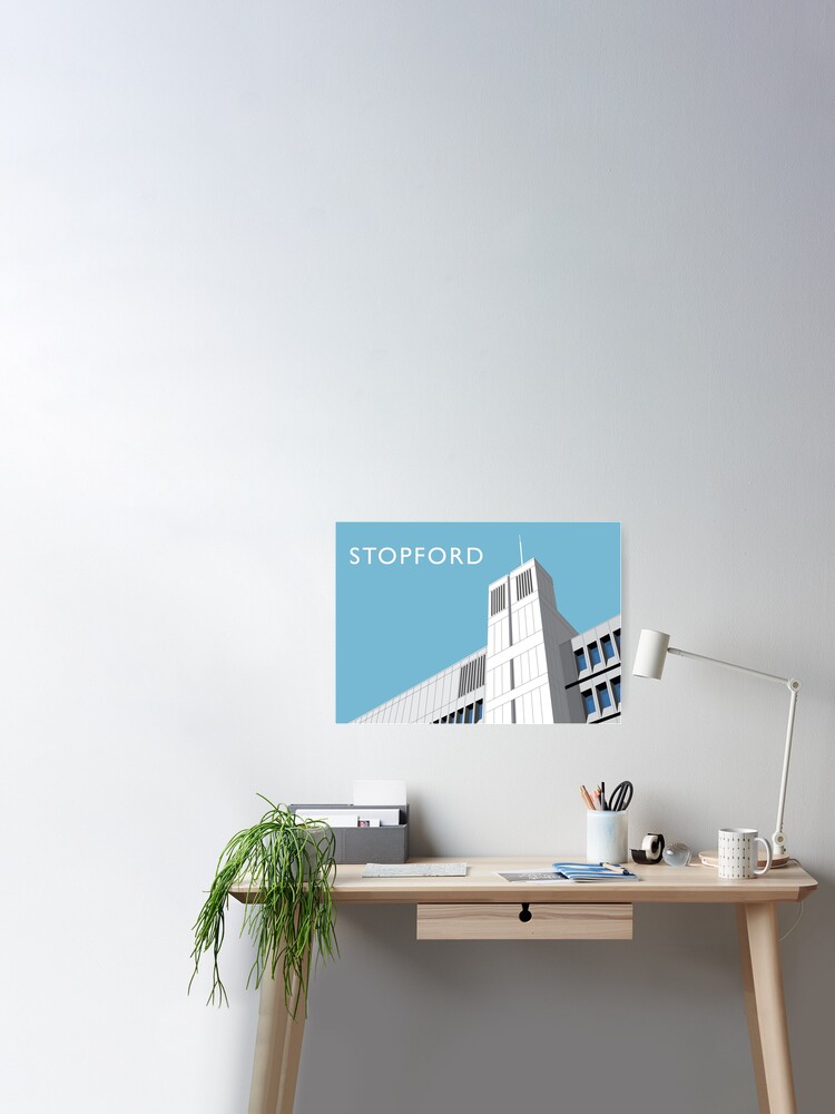 Stockport Stopford House Poster By Exvista Redbubble