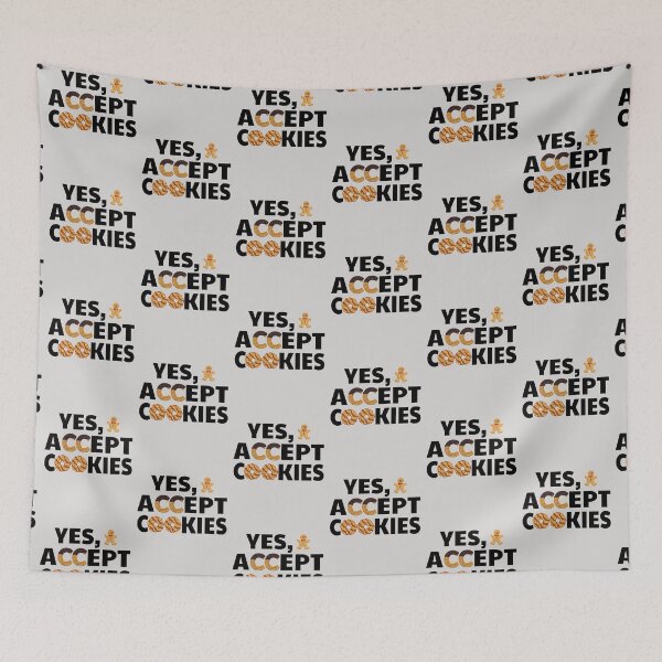 Item preview, I accept cookies funny computer nerd internet pun  designed and sold by portrait4you.