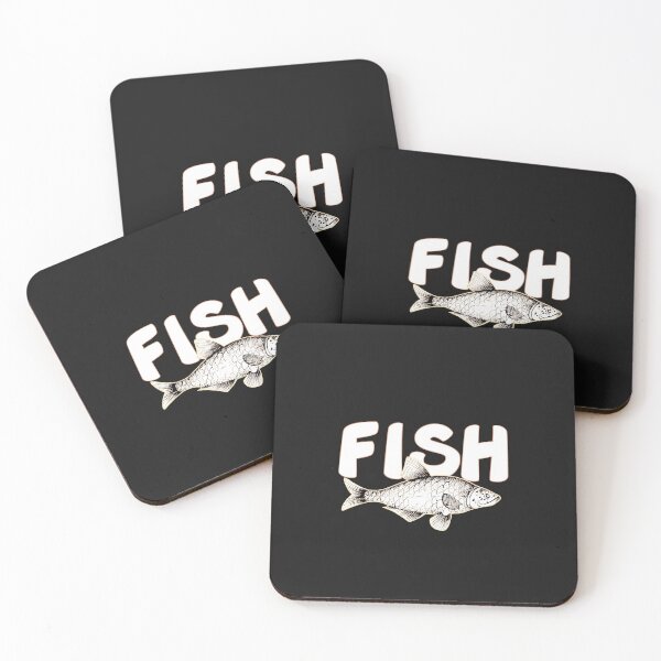 Item preview, Fish word with big fish picture designed and sold by storefunnypets.