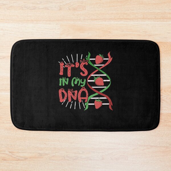 Item preview, Strawberry Summer ITS IN MY DNA Vegan Biology Nerd designed and sold by Printed-Memes.