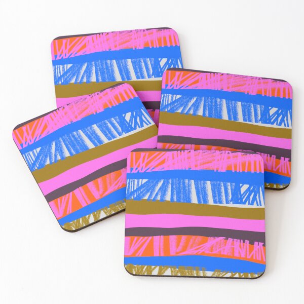 Item preview, Rainbow Days // Happy Colourful Stripe Print designed and sold by fossdesign.